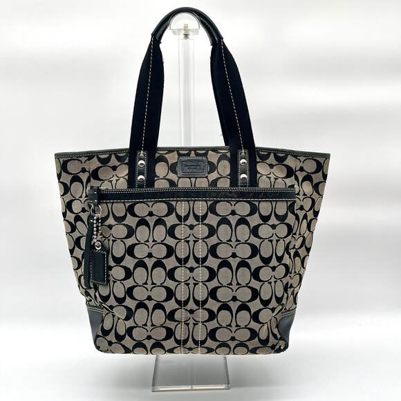 Coach Handbags - COACH VINTAGE Y2K Signature Jacquard Shoulder Bag, Large Tote